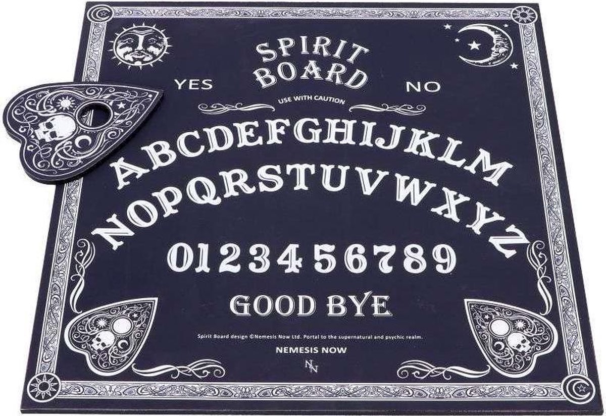 Nemesis Now - Black and White Ouija bord - Zwart/Wit