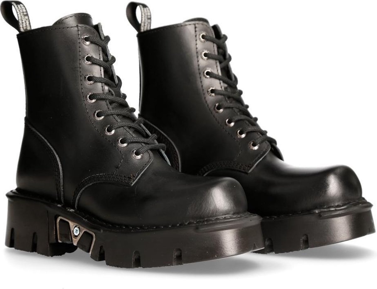 New Rock Veterlaars -39 Shoes- M-MILI084N-S3 Zwart