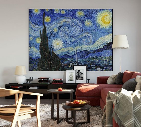 Cuadro Decorativo Mural La Noche Estrellada Van Gogh 120x80 | Cuotas sin interés