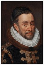 Portret van Willem I, prins van Oranje, Adriaen Thomasz. Key - Foto op Akoestisch paneel - 80 x 120 cm