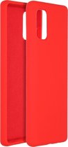 Accezz Hoesje Geschikt voor Samsung Galaxy A41 Hoesje Siliconen - Accezz Liquid Silicone Backcover - Rood