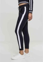 Urban Classics Dames joggingbroek -S- Interlock Zwart/Wit