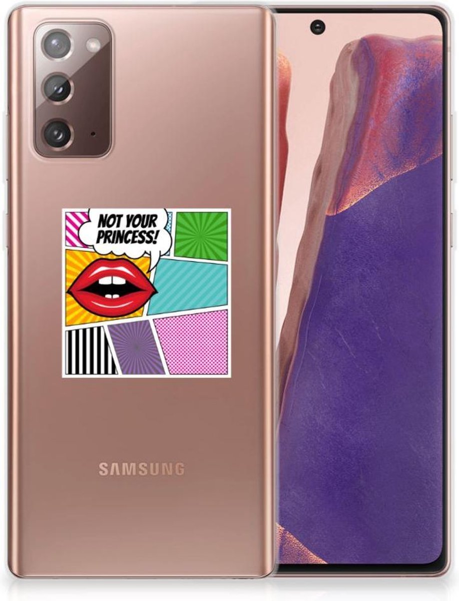 Samsung Note 20 Silicone Back Cover Popart Princess
