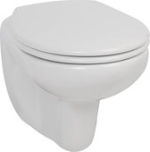 Saqu Ecoline Hangtoilet - 36x54x34,5 cm - Voorgemonteerd - Wit - WC Pot - Toiletpot - Hangend Toilet - Excl. Toiletbril