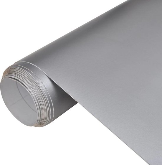 Componeren Verdeel Zenuw Auto wrapping folie mat zilver 200 x 152 cm | bol.com