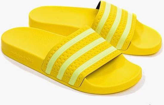 onderbreken acuut Over het algemeen adidas Adilette Slippers - Maat 37 - Vrouwen - geel | bol.com
