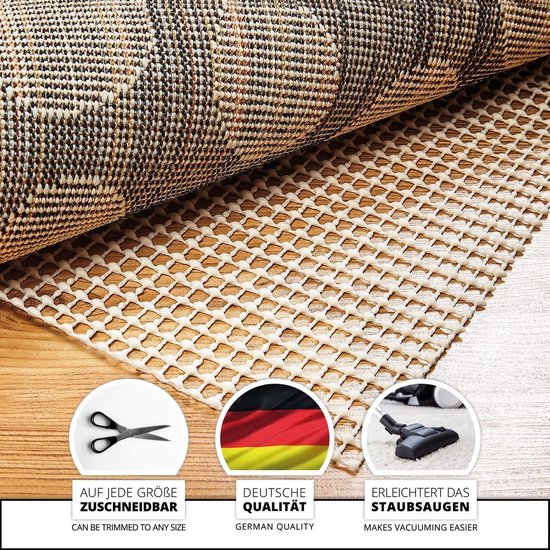 bol.com | Lumaland - Anti-slip ondertapijt - anti-slip mat voor onder  tapijt / kleed voorkomt...