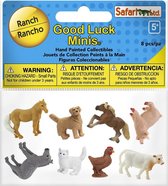 Safari Mini-figuren Good Luck Boerderij 2 cm Rubber 8 Stuks