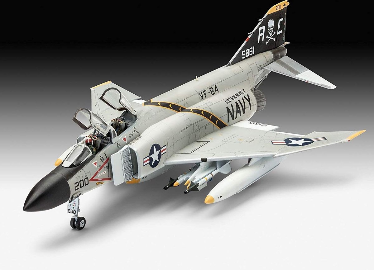 Revell Modelbouwpakket Vliegtuigen - 03941 F-4J Phantom II Plastic - 1:72 - Modelbouw — afbeelding 2