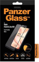 PanzerGlass Case Friendly Gehard Glas Screenprotector Geschikt voor OPPO Find X2 Lite / A91 - Zwart
