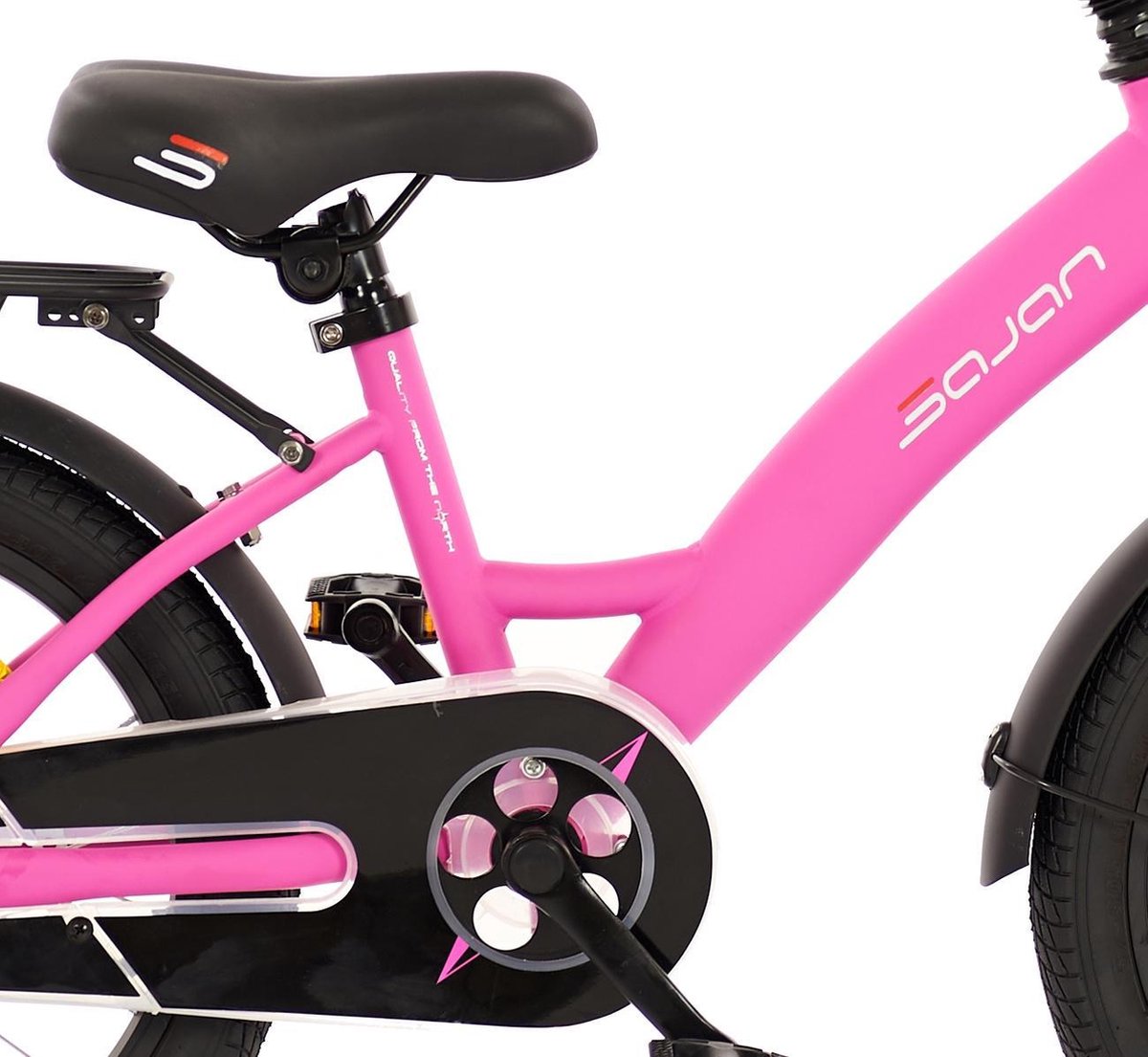 Sajan Kinderfiets - 16 inch - Mat-Roze - Meisjesfiets | bol.com