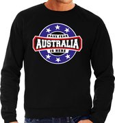 Have fear Australia is here / Australie supporter sweater zwart voor heren S