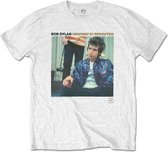 Bob Dylan - Highway 61 Revisited Heren T-shirt - L - Wit