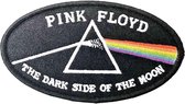 Pink Floyd - Dark Side Of The Moon Oval Black Border Patch - Zwart