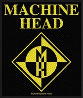 Machine Head Patch Diamond Logo Zwart