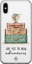 iPhone X/XS hoesje siliconen - Wanderlust | Apple iPhone Xs case | TPU backcover transparant