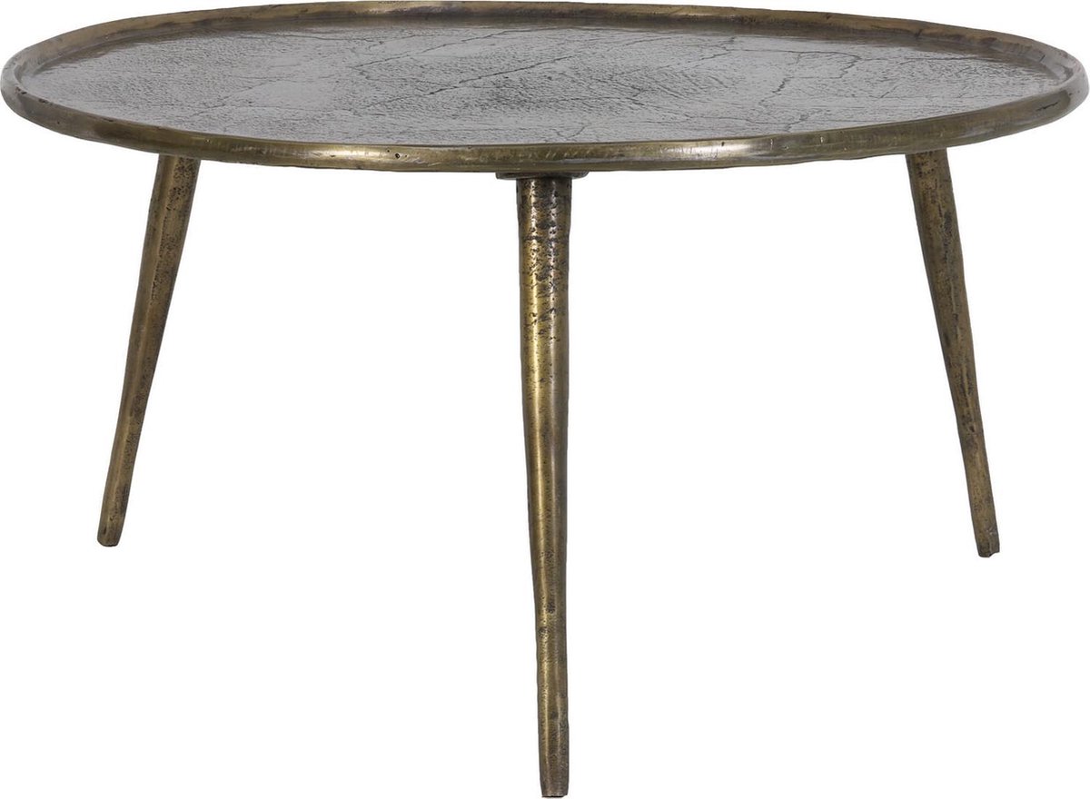 Light & Living Bijzettafel Babina - Antiek Brons - Ø67,5cm - Klassiek