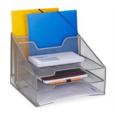 Relaxdays brievenbak metaal - bureau organizer - sorteerbak - A4 - postbak - 5 vakken