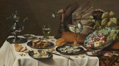 Pieter Claesz, Stilleven Met Kalkoenpastei, 1627 op canvas, 40 X 60 CM