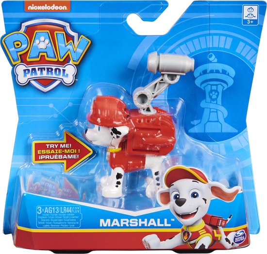 Foto: Paw patrol marshall actiefiguur met geluiden