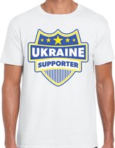 Ukraine supporter schild t-shirt wit voor heren - Oekraine landen t-shirt / kleding - EK / WK / Olympische spelen outfit S