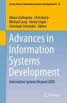 Lecture Notes in Information Systems and Organisation 39 - Advances in Information Systems Development