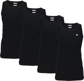 Donnay Muscle shirt - 4 Pack - Débardeur - Chemise de sport - Homme - Taille XL - Noir