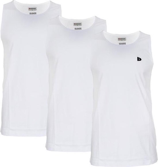 3-Pack Donnay Muscle shirt (589006) - Tanktop - Heren - White (001) - maat XXL