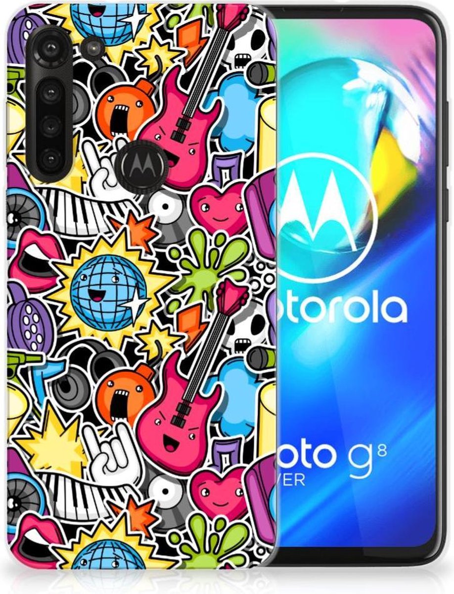 Motorola Moto G8 Power Silicone Back Cover Punk Rock
