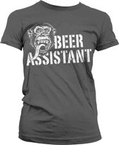 GAS MONKEY - T-Shirt Beer Assistant GIRL - Grey (S)