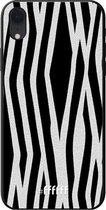 iPhone Xr Hoesje TPU Case - Zebra Print #ffffff