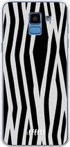 Samsung Galaxy J6 (2018) Hoesje Transparant TPU Case - Zebra Print #ffffff