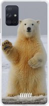 Samsung Galaxy A71 Hoesje Transparant TPU Case - Polar Bear #ffffff