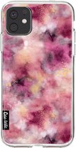 Casetastic Apple iPhone 11 Hoesje - Softcover Hoesje met Design - Smokey Pink Marble Print