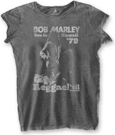 Bob Marley Dames Tshirt -S- Hawaii Grijs