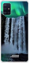 Samsung Galaxy A51 Hoesje Transparant TPU Case - Waterfall Polar Lights #ffffff