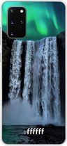 Samsung Galaxy S20+ Hoesje Transparant TPU Case - Waterfall Polar Lights #ffffff