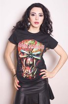 Iron Maiden Dames Tshirt -S- Final Frontier Zwart