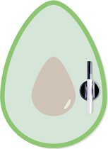 Balvi Memobord Avocado 30 X 22 Cm Polypropyleen Groen 2-delig