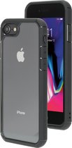 Mobiparts Rugged Doorzichtig Transparant Case Apple iPhone 7/8/SE (2020/2022) Zwart hoesje