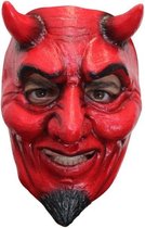 Partychimp Demon Gezichts Masker Halloween Masker voor bij Halloween Kostuum Volwassenen - Latex - One-size
