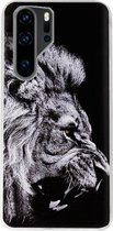 ADEL Siliconen Back Cover Softcase Hoesje voor Huawei P30 Pro - Leeuw Zwart