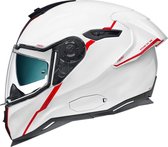 NEXX SX.100R SHORTCUT WHITE RED FULL FACE HELMET 2XL - Maat 2XL - Helm
