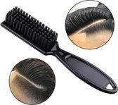 Cabantis Mini Haarborstel - Barbier -Haar Accessoire - Edges borstel - Kapper- Pocket borstel - Zwarte Haartjes