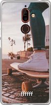 Nokia 7 Plus Hoesje Transparant TPU Case - Skateboarding #ffffff