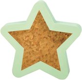 Moses Gum Flowers & Friends Ster 4,7 Cm Rubber Goud/groen