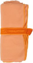 Highlander Handdoek 75 X 130 Cm Microfiber Oranje 2-delig