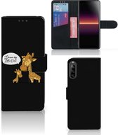 Wallet Book Case Sony Xperia L4 GSM Hoesje Giraffe