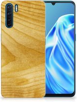 GSM Hoesje OPPO A91 Cover Case Licht Hout