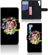 GSM Hoesje OPPO A91 | Reno3 Book Cover Lion Color